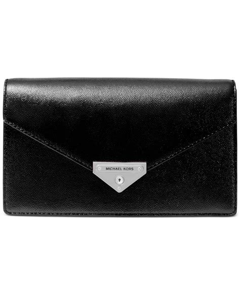 michael michael kors grace leather clutch|Michael Kors clutch crossbody.